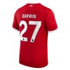 Camiseta de fútbol Liverpool 2023-24 Darwin 27 Primera Equipación - Hombre